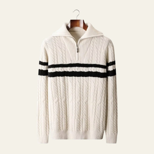 The St. Moritz Merino Wool Quarter Zip Sweater