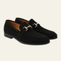 The Milano Gold-Detail Suede Loafers